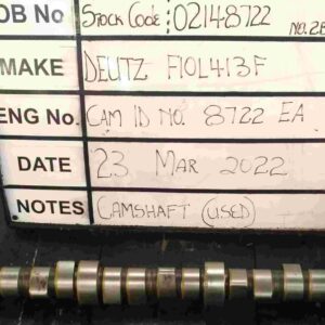 Deutz F10L413F Camshaft Part No. 02148722