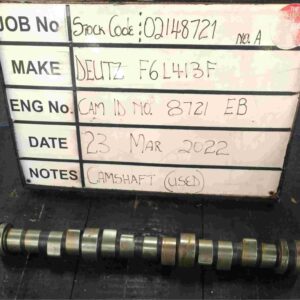 Deutz F6L413F Camshaft Part No. 02148721