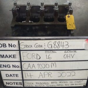 Ford 1.6 OHV Block Stock Code G88443