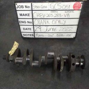 Chev 265/283 V8 Crankshaft Mains 030, B/Ends 030 Stock Code GCS051
