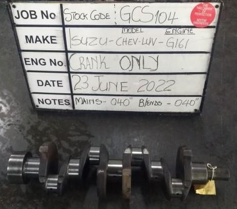 Isuzu G161 Crank Mains 040, B/Ends 040 Stock Code GCS104