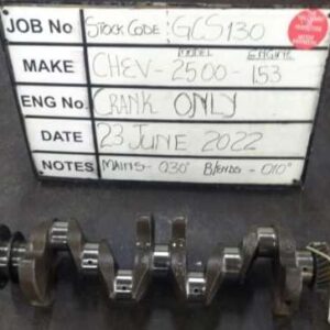 Chev 2500 153cu Crank Mains 030, B/Ends 010 Stock Code GCS130