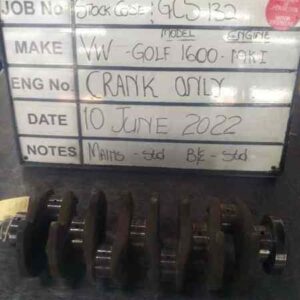 Vw 1600 Golf GTS MKI Crankshaft Mains std, B/Ends std Stock Code GCS132