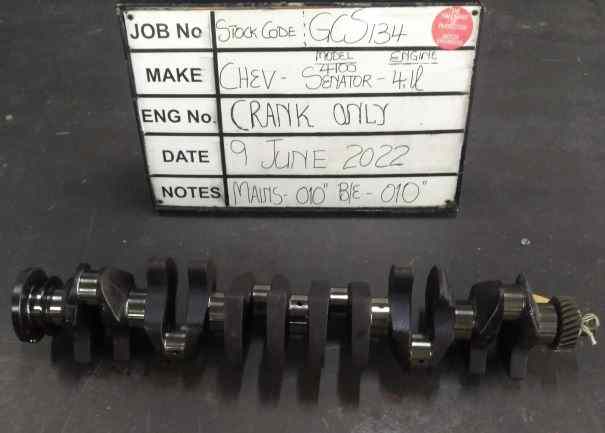 Chev 4100 Crankshaft Mains 010, B/Ends 010 Stock Code GCS134