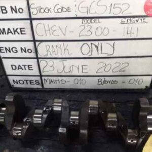 Chev 2300 141 Crank Mains 010, B/Ends 010 Stock Code GCS152