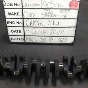 Chev 4100 Crankshaft Mains 010, B/Ends 020 Stock Code GCS176