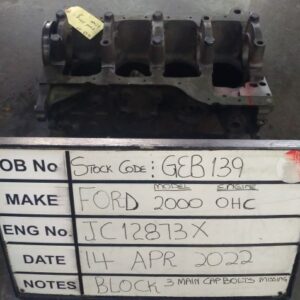Ford 2L OHC Block Stock Code GEB139