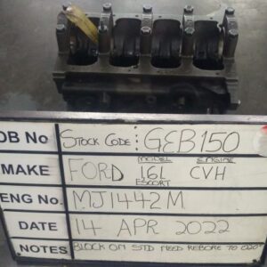 Ford 1.6L CVH Block Stock Code GEB150