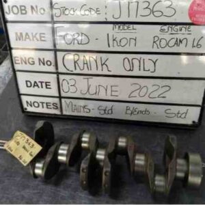 Ford 1.6 Rocam Crankshaft Mains std , B/Ends std Stock Code J17363