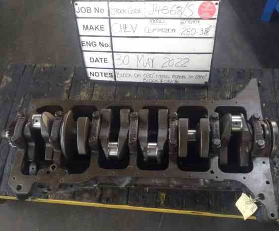 Chev 250 OHV 3.8L Block With Crank Stock No J4868/S