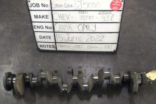 Chev 3800 Crankshaft Mains 010, B/Ends 010 Stock Code J5080