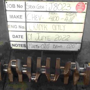 Chev 4100 Crankshaft Mains 020, B/Ends 020 Stock Code J8023