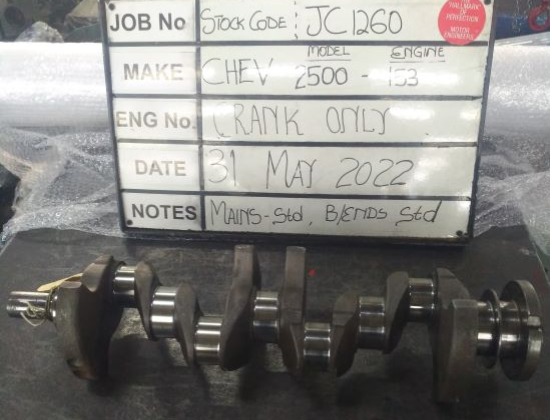 Chev 2500 153 Crank Mains Mains std , B/Ends std