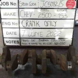 Chev 2500 153cu Crankshaft Mains 010, B/Ends 010 Stock Code JC5082/S