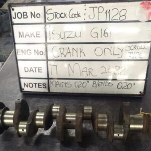 Isuzu G161 Crank Mains 020, B/Ends 020 S/Code JP1128