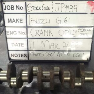 Isuzu G161 Crank Mains 050, B/Ends 050 Stock code JP1139