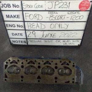 Ford Escort 1200 Head (With Valves) Stock Code JP231