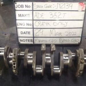 ADE 352T Crank Mains 030, B/ends 030 S/Code N2139