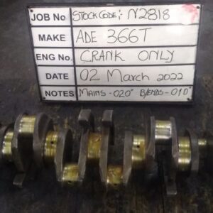 ADE 366T Crankshaft Mains 020, B/Ends 010