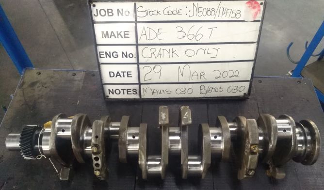 ADE 366T Crank Mains 030, B/ends 030 S/Code N4758