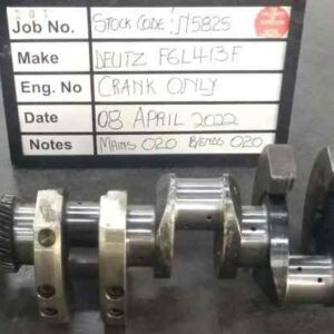 Deutz F6L413F Crank Mains 020, B/ends 020 Stock Code N5825