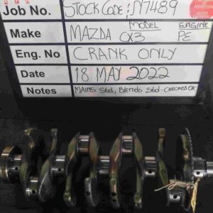 Mazda CX3 2.0 PE Crank Mains std , B/E std Stock Code N7489C