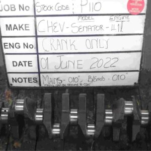 Chev 4100 Crankshaft Mains 010, B/Ends 010 Stock Code P110