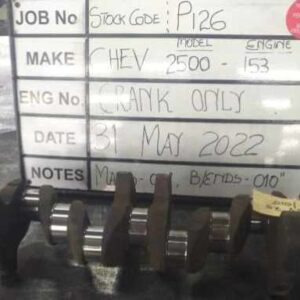 Chev 2500 Crankshaft Mains 010, B/Ends 010 Stock Code P126
