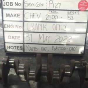Chev 2500 Crankshaft Mains 010, B/Ends 010 Stock Code P127