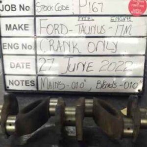 Ford Taunus 17 P3 Crankshaft Mains 010 , B/Ends 010 Stock Code P167