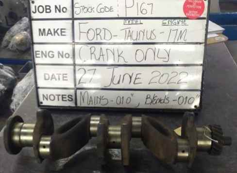 Ford Taunus 17 P3 Crankshaft Mains 010 , B/Ends 010 Stock Code P167