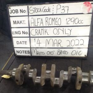 Alfa Romeo Crankshaft Mains 010, B/ends 010 S/Code P37