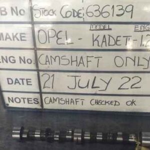Opel Kadett 1.2 Camshaft Stock Code 636139