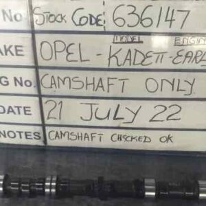 Opel Rekord Camshaft Stock Code 636147