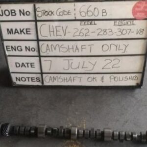 Chev 262, 283, 307, V8 Camshaft Stock No 660B