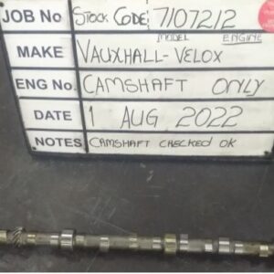 Vauxhall Velox Camshaft (52-56) Stock Code 7107212