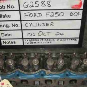 Ford F250 HD300 Head Stock Code G2588CH