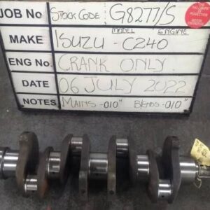 Isuzu C240 Crank Mains 010, B/E 010 Stock Code G8277/S