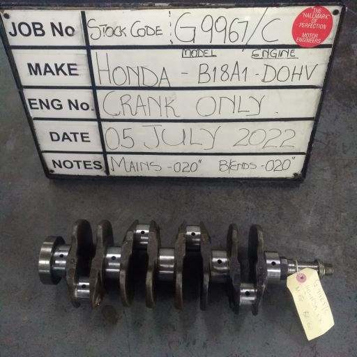 Honda B18A1 DOHV Crank Mains 020,B/E 020 Stock Code G9967/C - Image 2