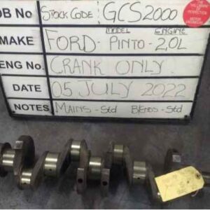 Ford EAO/OHC 2000 71-80 Crank Mains std,B/E std Stock No. GC2000