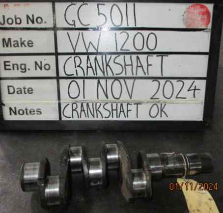 VW 1200 Crank M 010, B/E 040 Stock Code GCS011