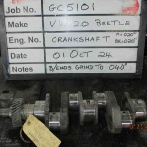 VW Beetle 2.0L Crank M 202, B/ends 040 Stock No GC5101
