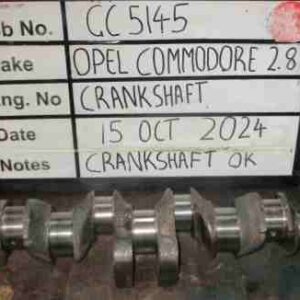 Opel Commodore 2.8 Crank Mains 010, B/Ends 020 Stock Code GC5145