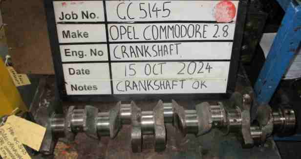 Opel Commodore 2.8 Crank Mains 010, B/Ends 020 Stock Code GC5145