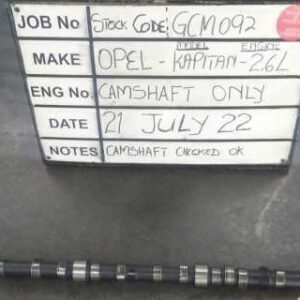Opel Kapitan 2.6 Camshaft Stock Code GCM092
