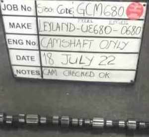 Leyland UE680 Camshafts Stock Code GCM680