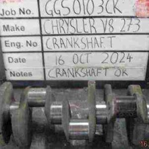 Chrysler 273 V8 Crank Mains std,B/E std Stock Code GCS0103CK
