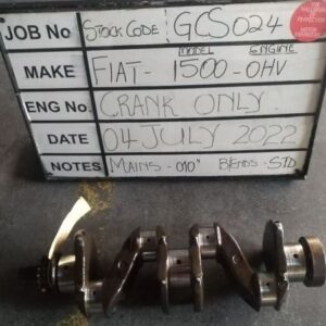Fiat 1500 OHV Crank Mains 010,B/E std Stock Code GCS024