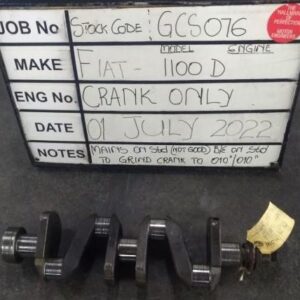 Fiat 1100 D Crank Mains std,B/E std Stock Code GCS016