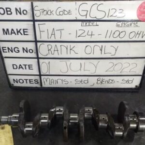Fiat 1100 OHV Crank Mains std,B/E std Stock Code GSC123
